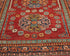 11 Feet Red Kazak Afghan Hand Knotted Wool Runner Rug